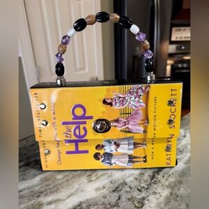 Upcycled “The Help” Book Clutch – Handmade Literary Statement Purse